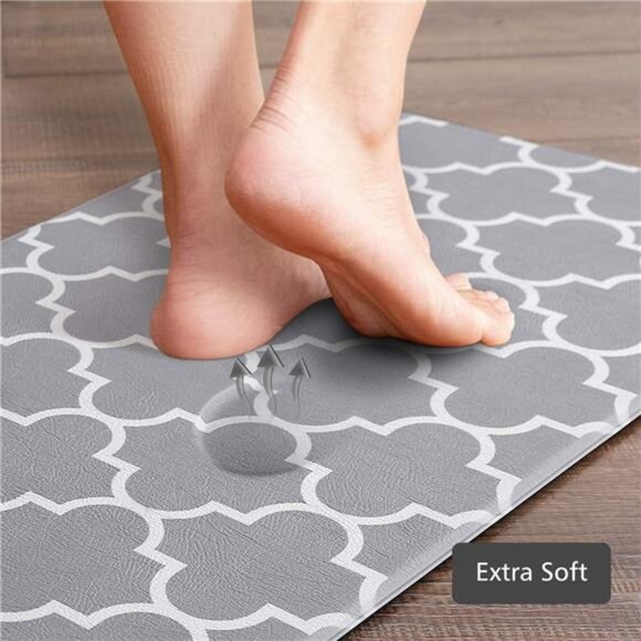 Kitchen Mat [2 PCS] Cushioned Anti-Fatigue Kitchen Rug, Waterproof Non-Slip - Picture 5 of 7